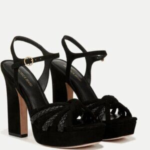 NWT Veronica Beard Black Flavia Platform Sandal